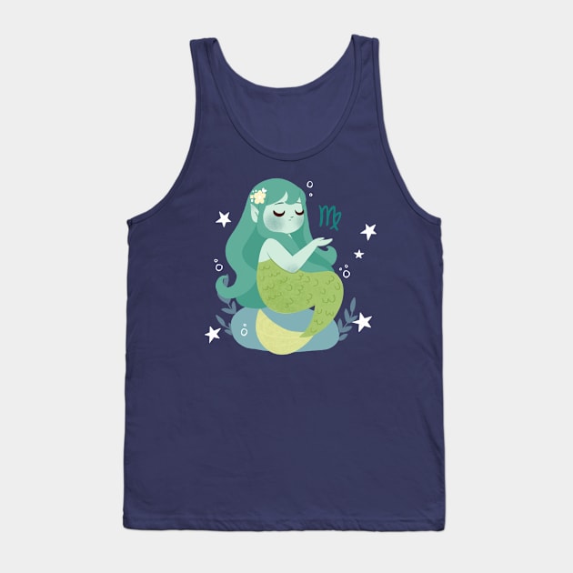 Virgo Mermaid Tank Top by Lobomaravilha